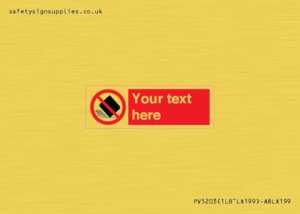 Custom Do Not Drop Sign